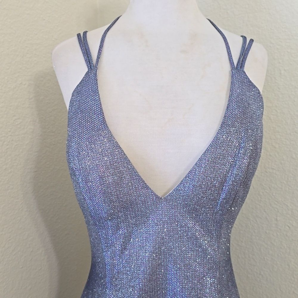 CINDERELLA DIVINE METALLIC MINI DRESS SIZE 8 - Picture 2 of 11